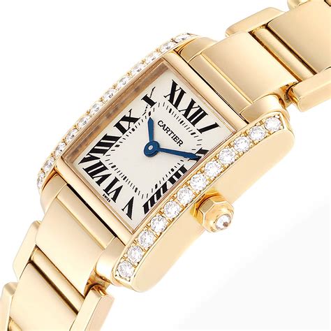 cartier tank francaise women's watch diamonds|cartier tank watch with diamonds.